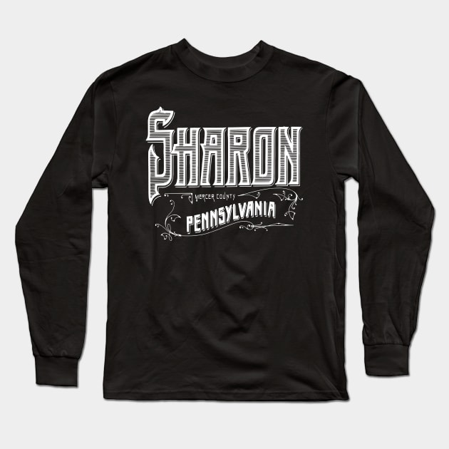 Vintage Sharon, PA Long Sleeve T-Shirt by DonDota